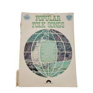 113 Popular Folk Songs Piano, Vocal, Chords Sheet Music See Photos For Condition